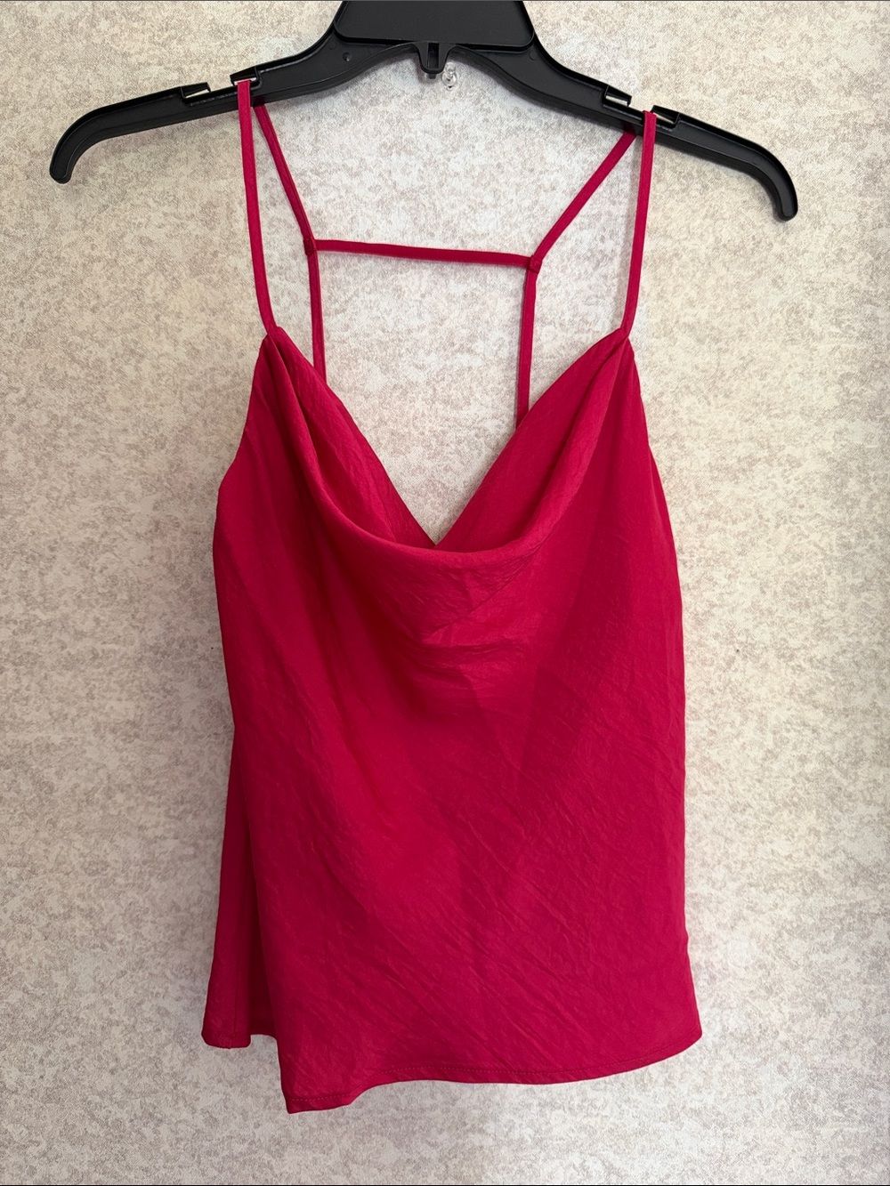 NEW WITH TAGS - Women’s Fuchsia Cowl Neck Camisole Top Size Small